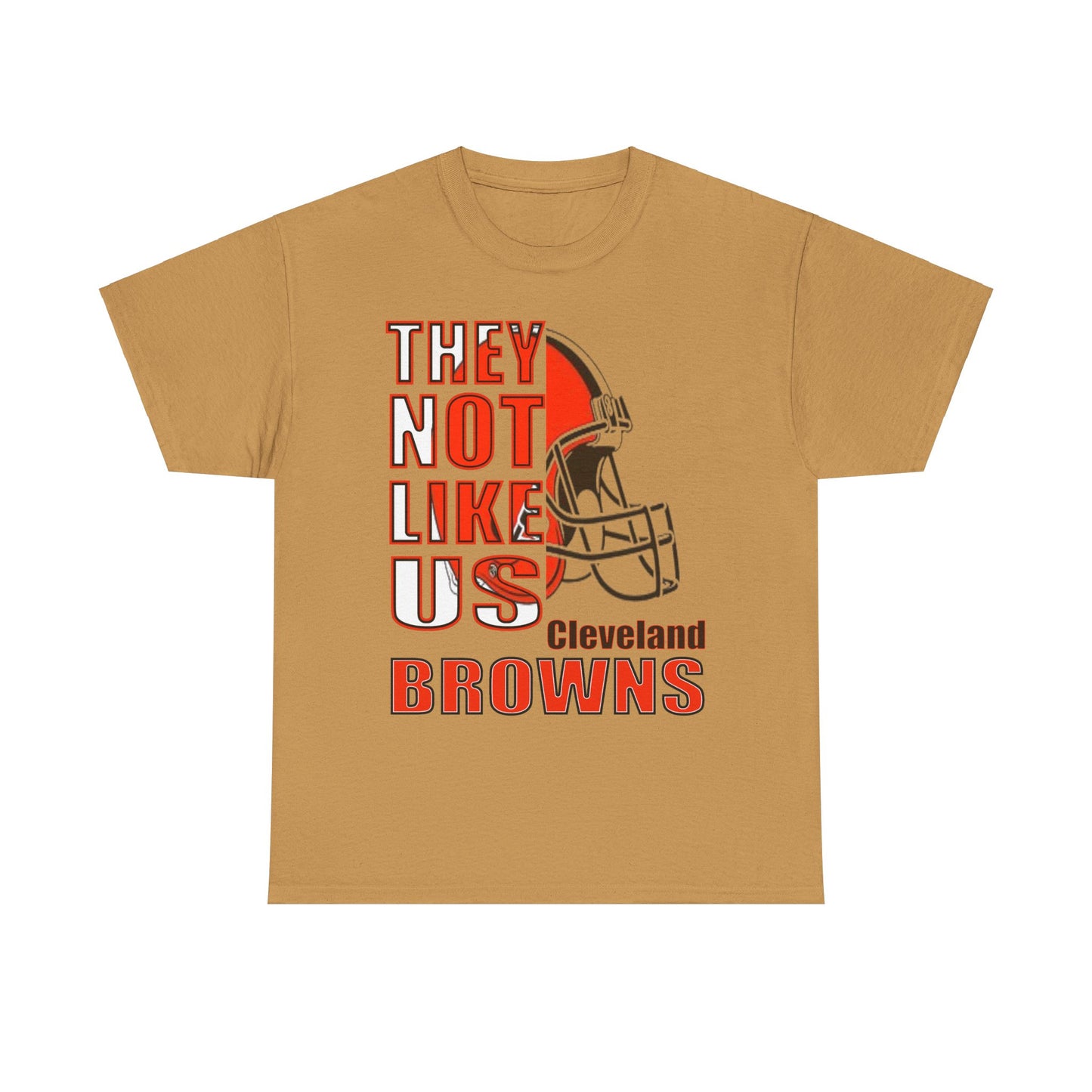 Unisex Heavy Cotton Tee "They Not Like Us" Cleveland Browns-Adult