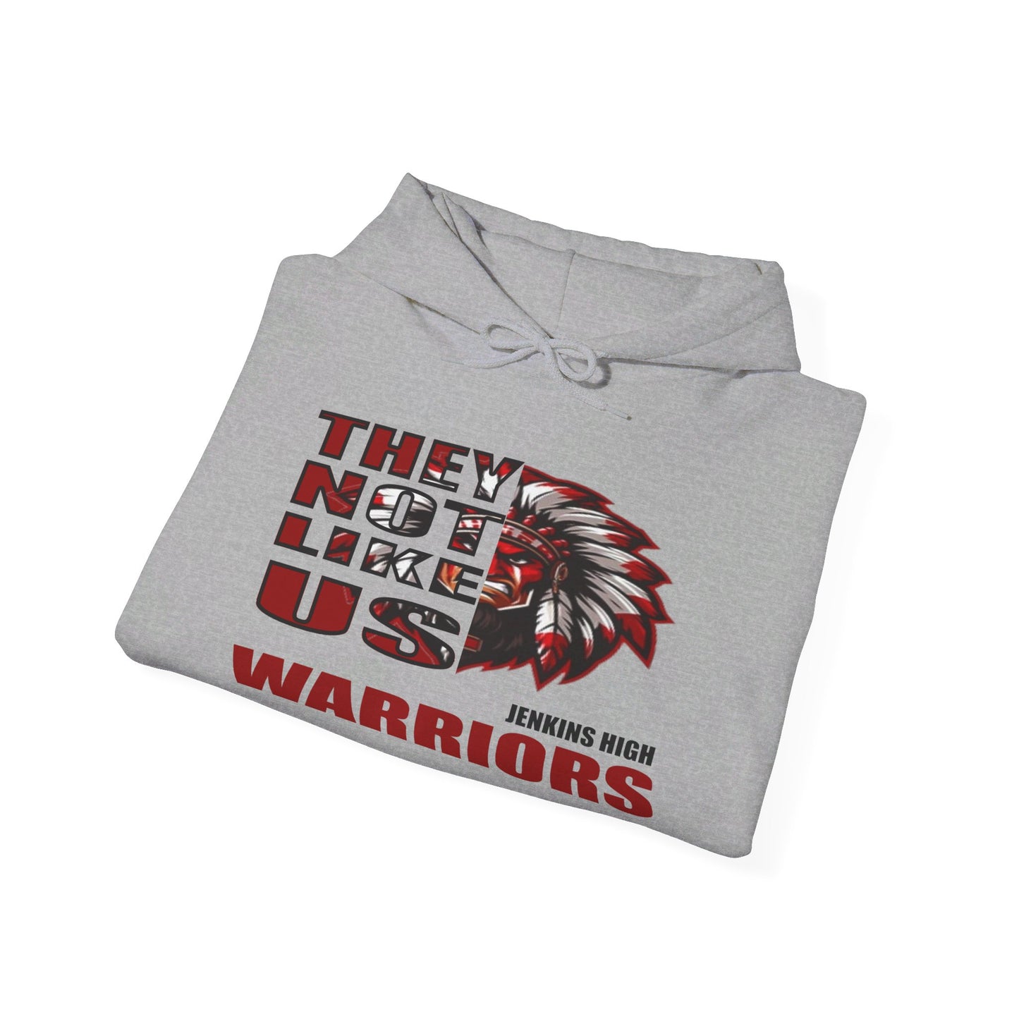 Unisex Heavy Blend™ Hooded Sweatshirt "They Not Like Us" Jenkins Warriors-Adult