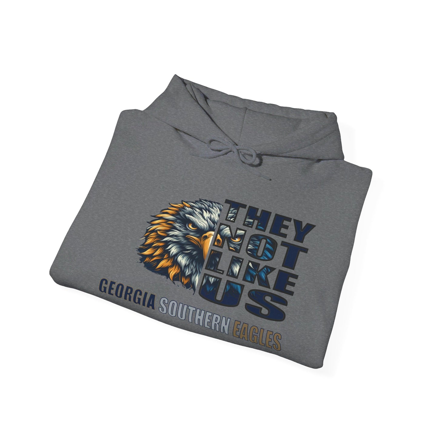 Unisex Heavy Blend™ Hooded Sweatshirt "They Not Like Us" Georgia Southern Eagles-Adult