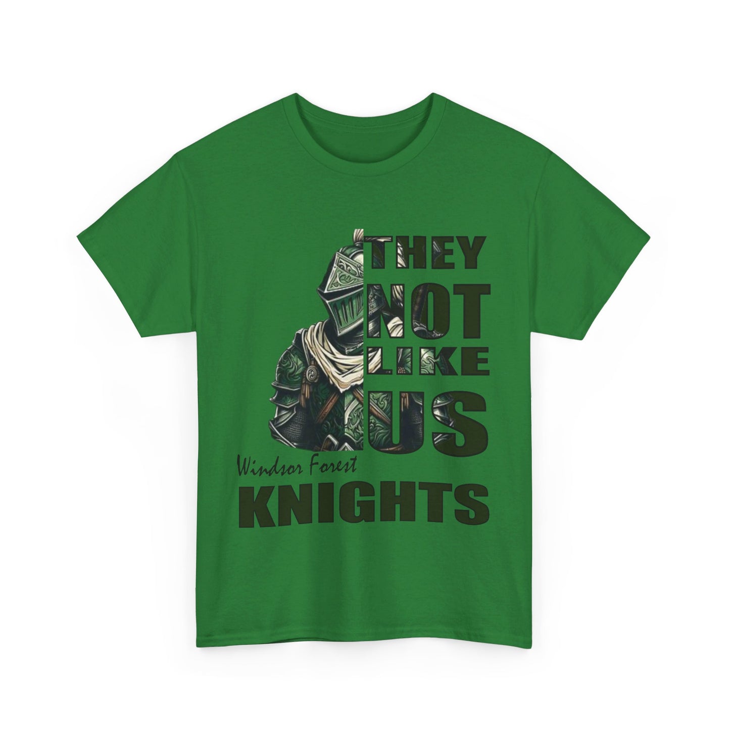 Unisex Heavy Cotton Tee "They Not Like Us" Windsor Forest Knights- Adult