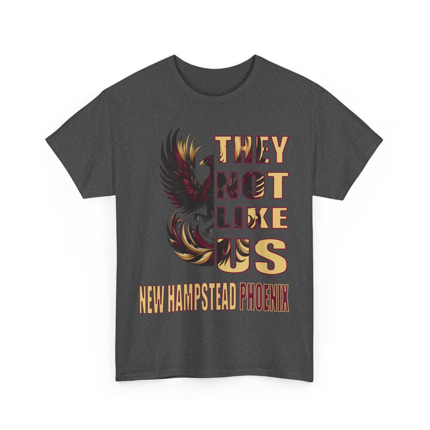 Unisex Heavy Cotton Tee 'They Not Like Us" New Hampstead Phoenix-Adult