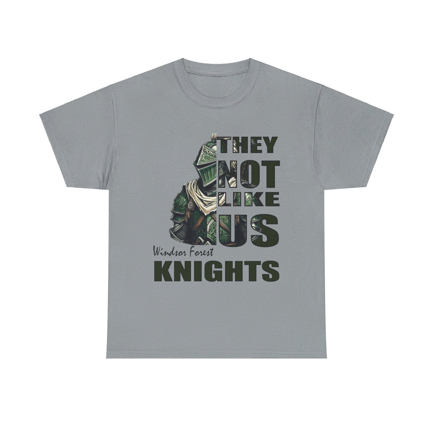 Unisex Heavy Cotton Tee "They Not Like Us" Windsor Forest Knights- Adult